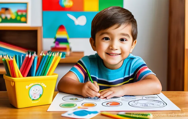 코코멜론 인형 완구 사용 후기 - **Prompt:** A vibrant and clean play area in a child's room, filled with natural light. A cheerful c...